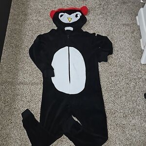 Derek Heart Penguin Fleece Onezie